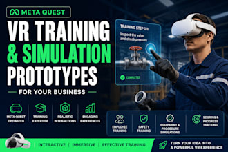 build meta quest VR training simulation prototype, improve training experience