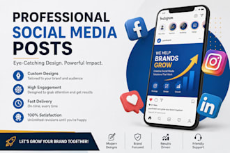 create facebook and instagram posts for your brand