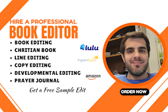 do christian book editing formatting proofreading devotional journal book editor