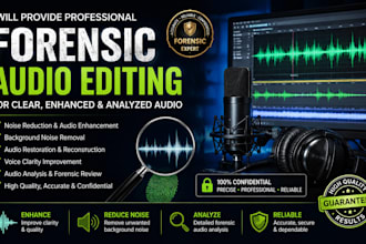 professionally enhance and edit forensic audio recordings
