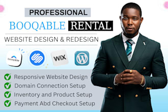 design booqable rental website and online booking system inventory integration