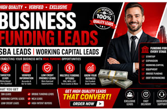 generate business funding leads sba leads commercial funding leads