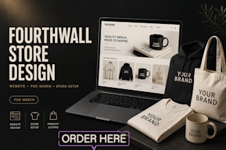 design and setup your fourthwall website fourthwall store pod and mach