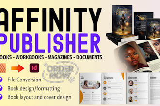 do affinity publisher design, formatting, indesign file conversion layout design