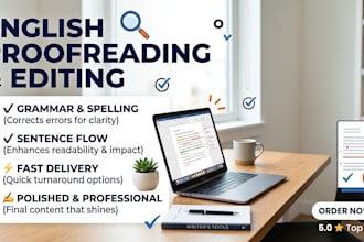 proofread, edit, and rewrite your english