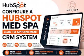 configure a hubspot med spa lead to appointment CRM system
