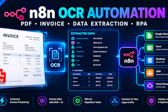 build n8n ocr automation workflow pdf invoice data extraction processing rpa ocr