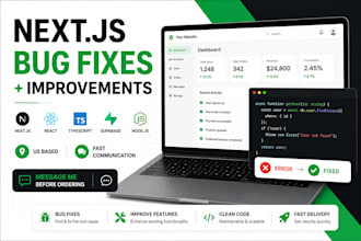 fix and improve your nextjs or react web app