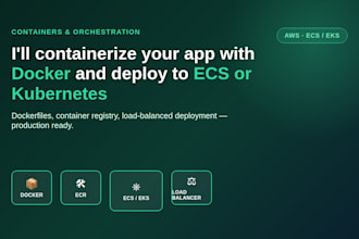 containerize your app with docker and deploy it to AWS ecs or kubernetes eks