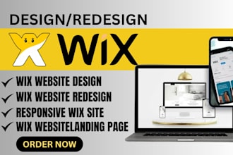 design or redesign a professional wix website