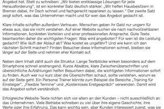 write engaging german blog articles and website content