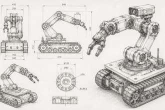 design custom robot cad models for robotics and automation product design
