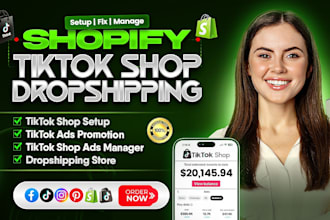 set up tiktok shop, tiktok shop dropshipping with winning top selling product