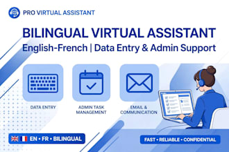 be your french english bilingual virtual assistant