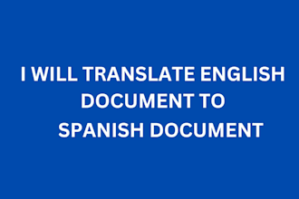 translate english document to spanish document