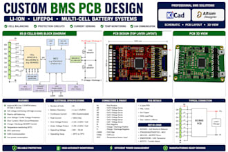 design bms battery management system, lithium battery pcb and protection circuit
