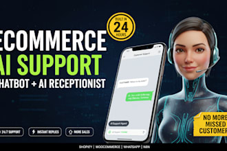 setup ai support chatbot for woocommerce and shopify website ai software