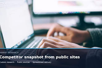 research your competitors from public websites