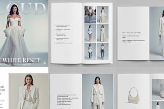design product catalog lookbook sell sheet brochure fashion catalogue