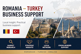 provide romania turkey business support and market research