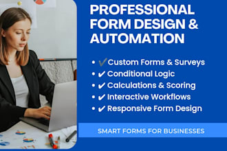 create, design and automate jotform, typeform, heyflow, outgrow forms and survey