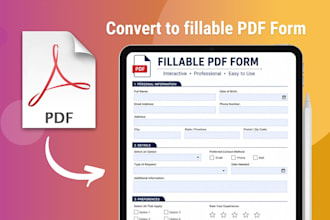 create or redesign fillable PDF forms