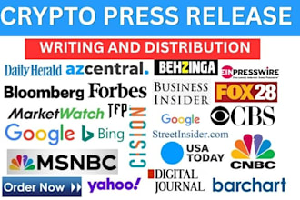 distribute crypto press releases to top media sites