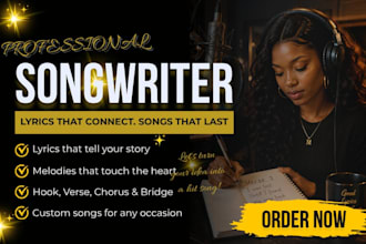 be your professional songwriter and afrobeat music producer