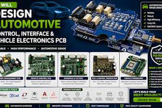 design automotive control, interface and vehicle electronics pcb