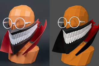 create pepakura cosplay, 3d mask, armor, papercraft and eva foam patterns
