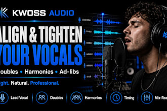 align and tighten your vocals, doubles and harmonies