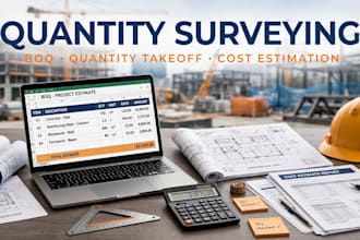 do quantity takeoff, boq and material estimation for building construction