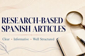 research and write a clear, well structured article in spanish