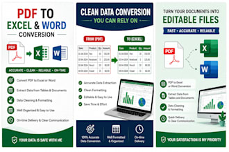 convert PDF to editable excel or word