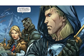 your comic story with bold characters and cinematic scenes