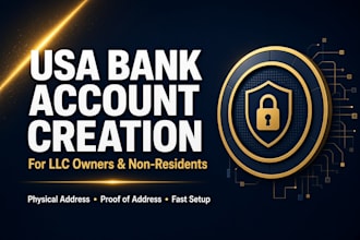 create USA bank account for non US residents, llc owners