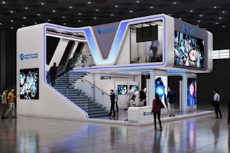 create a custom exhibition booth, event display, and promotional stand design