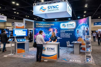 create a custom exhibition booth, event display, and promotional stand design