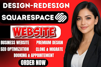 do squarespace business website, update squarespace, booking website design