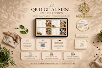professional vector qr menu design cafe 2026