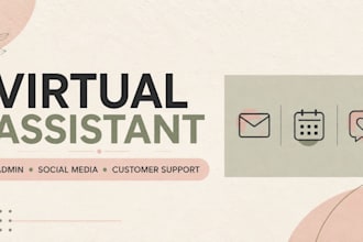 provide virtual assistant and social media support