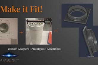design a custom 3d printable adapter or interface