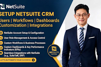 setup netsuite crm users workflows dashboards customization integrations