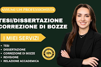 correggo e revisiono tesi di dottorato e dissertazioni in italiano