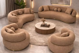 do 3d interior design rendering for living room bedroom and kitchen