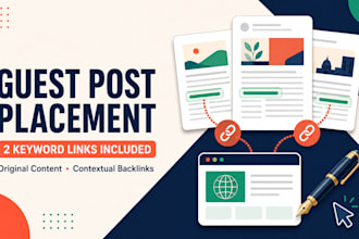 create and publish guest blog posts as part of an SEO