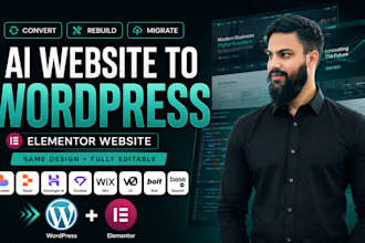 copy clone convert hostinger ai, replit, durable, lovable or wix to wordpress