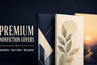 design a premium nonfiction book cover for amazon KDP