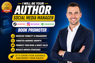 be your author social media manager booktok marketing ingramspark book promoter