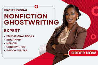 ghostwrite nonfiction memoir biography educational children christian books